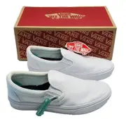 NEW VANS OFF THE WALL COMFY SLIP-ON COMFORT SNEAKERS DECK SHOES WOMEN'S ~ 7.5 US