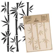 DIY Reusable Plastic STENCIL / A3 A4 A5 / BAMBOO SHOOTS / Scrapbooking Decoupage