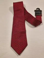 Reserve - Polyester Red Necktie Business Formal Tie