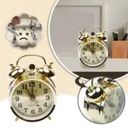 UK Wind Up Loud Twin Bell Alarm-Clock Mechanical Table Vintage Retro Old Look V1
