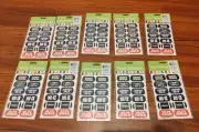 10x Football Face Tattoos Packs 6 Sheets Touchdown Play Hard First & Net