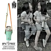 在飛比找Yahoo奇摩購物中心優惠-韓國PURENINE 兒童彈蓋隨身多功能保溫杯290ML(附