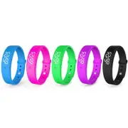 Vibration Alarm Watch, Vibrating Alarms With Countdown Timer, Waterproof Vibration Alarm Reminder Clock, Personal Alarms-yezi black
