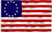 ANLEY Fly Breeze 3x5 Foot Betsy Ross Flag - Vivid Color and UV Fade Resistant - Canvas Header and Double Stitched - United States Flags Polyester with Brass Grommets 3 X 5 Ft