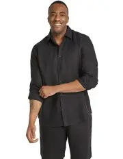 [Johnny Bigg] Resort Relaxed Fit Linen Shirt in Black