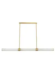 Made by Mayfair Luella 1.5m LED Colour-Shifting Pendant in Solid Brass with Spanish Alabaster
