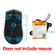 Mouse Battery for Corsair Sabre RGB Pro Wireless Gaming Mouse with feet stickers