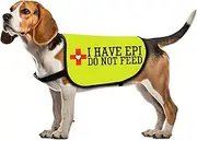 EPI Warning Dog Jacket Vest I Have Do Not Feed Dog Harness Special Diet EPI Dogs Gift (EPI-Large)