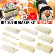 DIY Sushi Maker Making Kit Rice Roller Mold Set Beginners Homemade Kitchen Tool