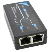 2 Ports POE Extender PoE-Powered Ethernet Switch Repeater 100m 1 in 2 Out IEEE 802.3af/at Security Camera Cat5/6 Cable