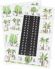 QUMIIRITY 1pack Piano Keyboard Sticker Set Piano Decals for Beginners Waterproof Keyboard Teaching Aid 88/61/54/49 Key Piano Accessories No Fade Anti-Sweat Wear-Resistant