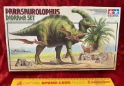 SUPERB VINTAGE PARALOPHOSAURUS DINOSAUR DIORAMA TAMIYA MODEL KIT AS NEW BOXED!!!