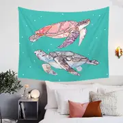 Artistic Turtle Duet Tapestry