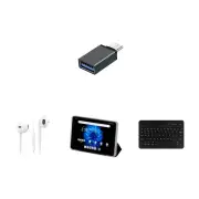 Universal Headphone +OTG+ Holster Case Cover+ bluetooth Keyboard Set for Alldocube iPlay 60 Mini Pro iPlay 60 Mini Turbo