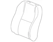 Genuine Honda Seat Back Cover 04811-TM8-A70ZA