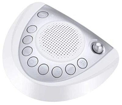 White Noise Machine Sound Machine Portable Sleep Machine with 24 Silver