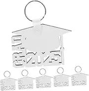 6pcs 2025 Heat Transfer Key Chain Sublimation Keychain Blanks Sublimation Blank Keychains Sublimation Blanks Keychains