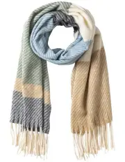[Gregory Ladner] Stripe Winter Scarf in Green