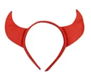 Devil Satan Lucifer Beelzebub Red Headband Halloween Fancy Dress