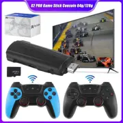 4K HDMI TV Game Stick Built-in 128GB 40000+ Video Games Console Wireless Gamepad