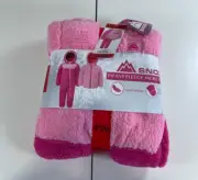Snozu Pink Infant Fleece Jacket and Snowsuit 2 Piece Set