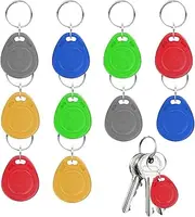 10 RFID Key Fob - 125KHz RFID Cards,10 Waterproof Read Only Sensitive Sensing RFID Key Fob for Access Control Elevator Parking Puchen