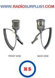 5 x Motorola Shoulder Mic for APX2000, APX4000 and XPR7000E Radios - NMN6271A