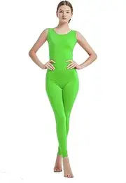 [Full Bodysuit] Womens Sleeveless One Piece Jumpsuit Lycra Spandex Zentai Unitard
