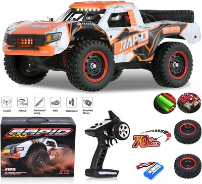 1:14 4WD Brushless 70KM/H High Speed RC Car Remote Control Car RC Drift Truck