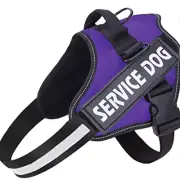 Service Dog Harness Purple Extra Large (Includes Patches)