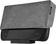 PlayVital Soft Neat Lining Dust Cover for Steam Deck, Anti Scratch Dust Proof Cover Sleeve Protector Dust Guard for Steam Deck Handheld Console - Gray
