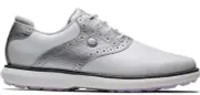 NEW FootJoy Golf Ladies FJ Traditions Spikeless Shoes White/Silver/Purple Sz 6.5