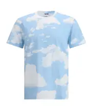 Moschino Cloud Printed Crewneck T-Shirt S,XL,L Blue