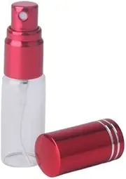 100Pcs/Lot 5ml Portable Empty Cosmetic Case Travel Spray Bottle Perfume For Gift Sample Mini Bottle Parfum Makeup Containrs(Red)