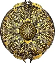 Fantasy Medieval God War Guardian Kratos Foam Shield for Video Game, Cosplay Costume Prop, LARP, Collection, Gift, Guardian Shield