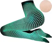 [DTWAWA] Glow in the Dark Fishnets Stockings, High Waist Sexy Tights Party Stockings for Womens