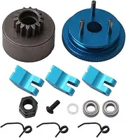 OCESTORE RC 14T Clutch Bearings Gear Flywheel Assembly Kit Bell Shoes Springs Cone Engine Nut Compatible with 1/8 RC 21-28 Engine Car