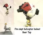 1/6 scale fireman helicopter pilot helmet as beer tap