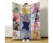 Taylor Swift Singer Flannel Blanket Taylor Swift Print Cover Blanket