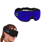 Bluetooth 5.2 Sleep Mask Wireless Stereo Music Headphone Blackout Eye Mask-Blue