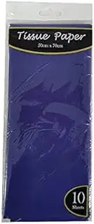 Lylac Gift Wrapping Tissue Paper 10-Pieces Set, 50 cm x 70 cm Size, Navy