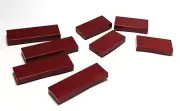 Lego - Lot of 8 - Dark Red, Tile 1 x 3, 1 x 2