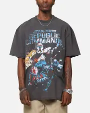 [AMERICAN THRIFT] American Thrift Star Wars Battlefront Republic Commando Heavy T-shirt Black Wash - Size S S Black Wash