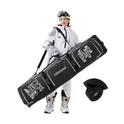 XCMAN Roller Snowboard Bag With Wheels 63-75Inch Adjustable Length Padded Bag...