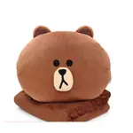 GARMMA 永橙 LINE FRIENDS 造型抱枕毯 熊大