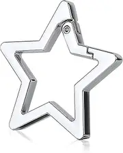 [NQEUEPN] Clip Katholisch P bolas Wallets zinc alloy It's Clasps Key Ring Star for Camping Fishing Hiking Outdoor Accessories