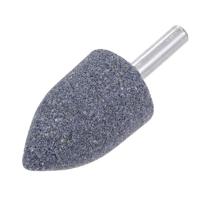 Abrasive Mounted Stone 1/4" Shank 1" Dia Conical Corundum Grinding Head