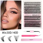 280Pcs Individual Lash Clusters Eyelash Extension Kit with Bond & Seal