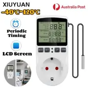 Digital Temperature Controller Thermostat Plug Outlet Timer Heat cool Aquarium