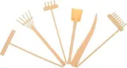 Yardwe 6Pcs Zen Garden Tool Rakes for Sand Table Crafts DIY Zen Sand Tray Accessories for Home Decor and Relaxation